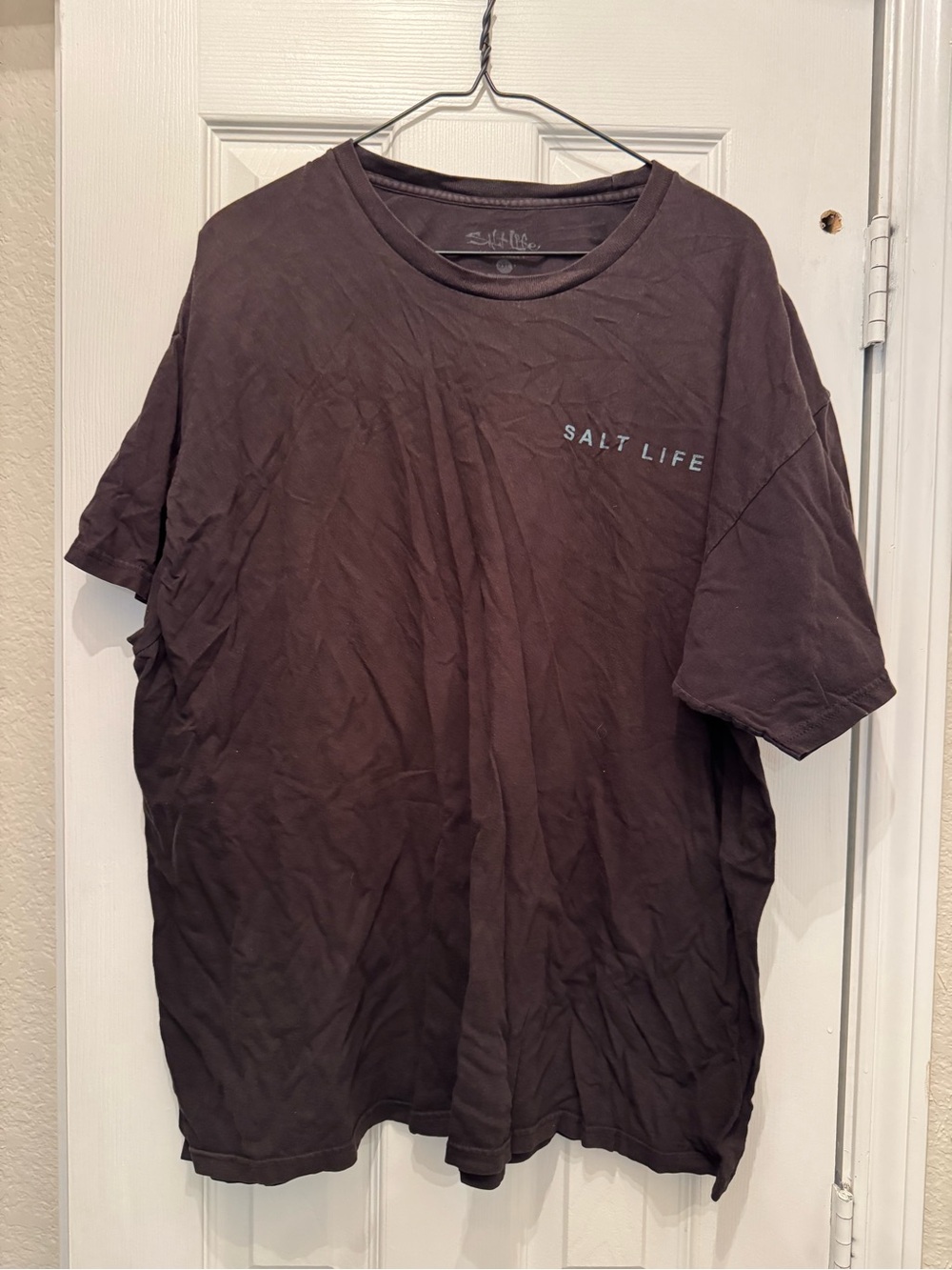 Salt Life Short Sleeve Black Crew Tee - Size 2XL